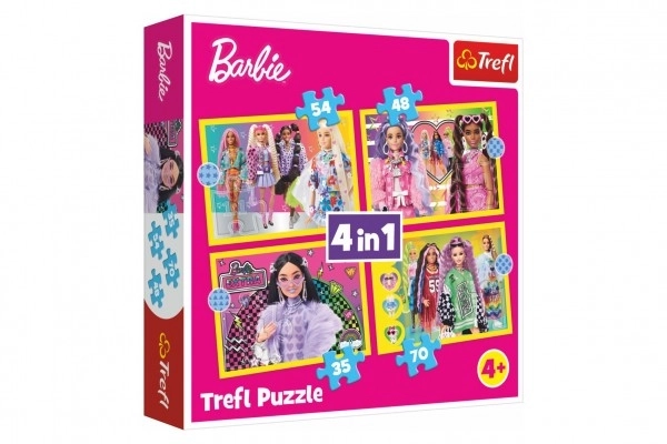 Barbie vidám világ 4 az 1-ben puzzle