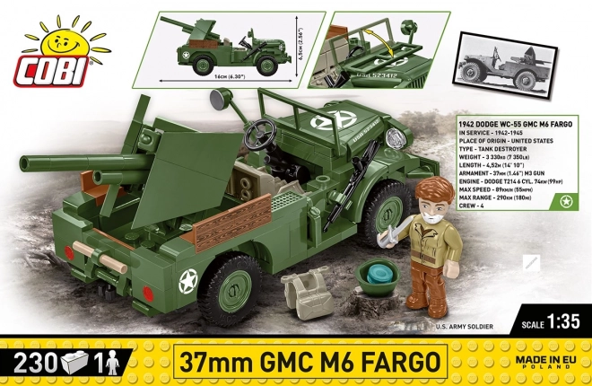 Amerikai GMC M6 Fargo 1937-es építőkészlet