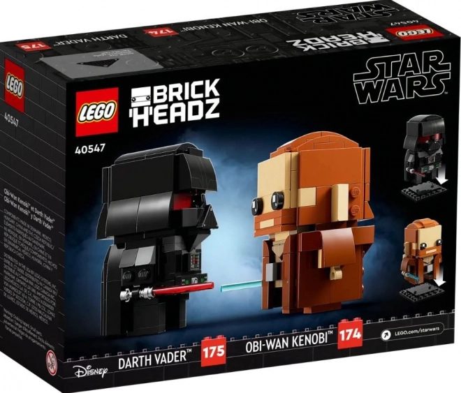 Obi-Wan Kenobi és Darth Vader LEGO BrickHeadz készlet