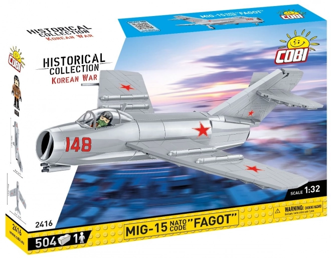 Mig-15 szovjet sugárhajtású vadászgép modell