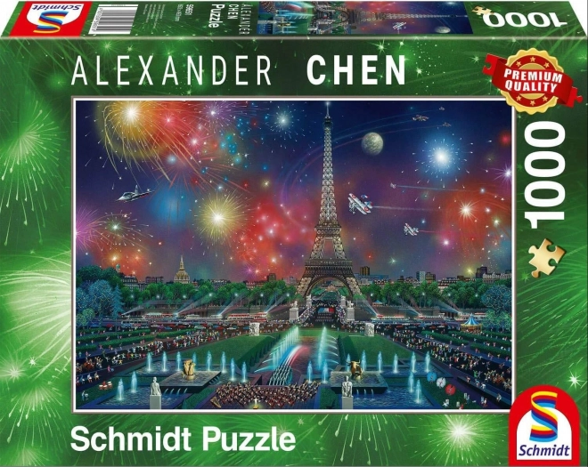 Ohňostroj az Eiffel-torony felett 1000 darabos puzzle