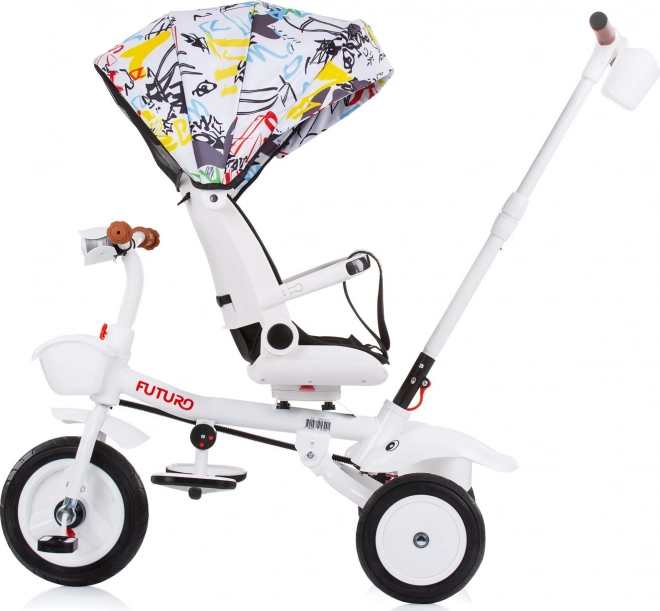 CHIPOLINO Futuro 2 az 1-ben graffiti napernyős tricikli