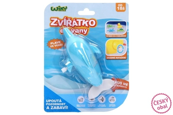 Felhúzható delfin a fürdőkádba