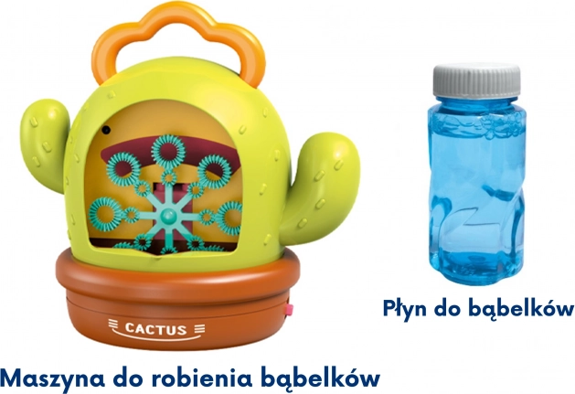 Interaktív kaktusz Woopie Buborékkészítő Gép