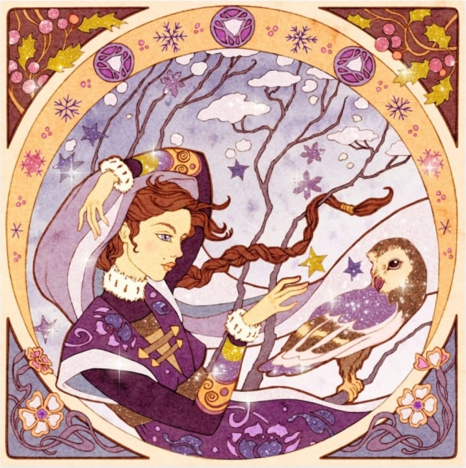 Djeeco ragyogó művészeti szett alphonse mucha stílusában