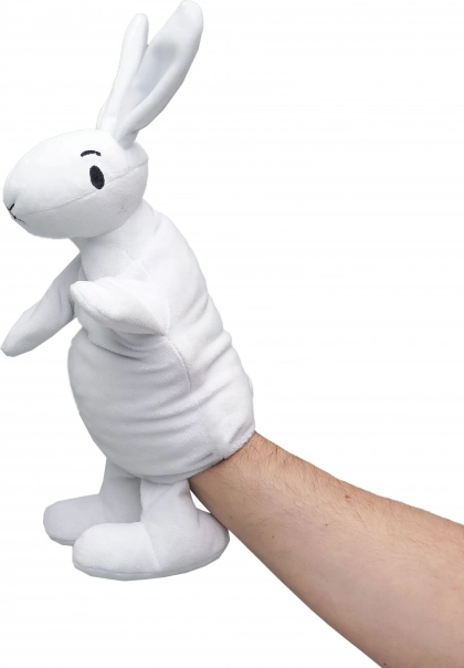 Bob a Bobek plüss kézibáb Nyuszi Bobek 35 cm