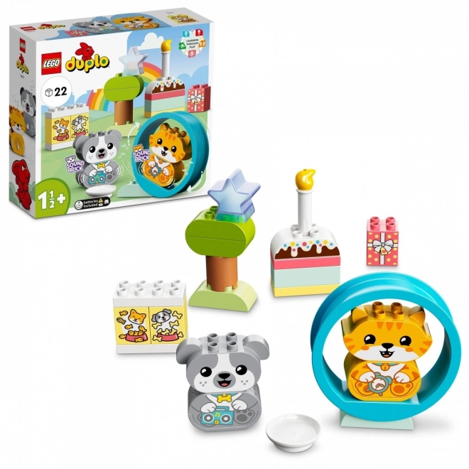 Lego Duplo első kutyám és cicám hangokkal