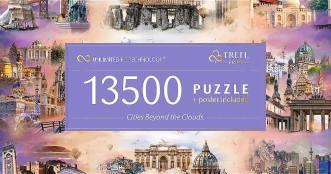 Trefli Városok a felhők felett puzzle 13500 darabos