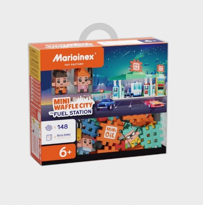 Mini Waffle City benzinkút építőkészlet