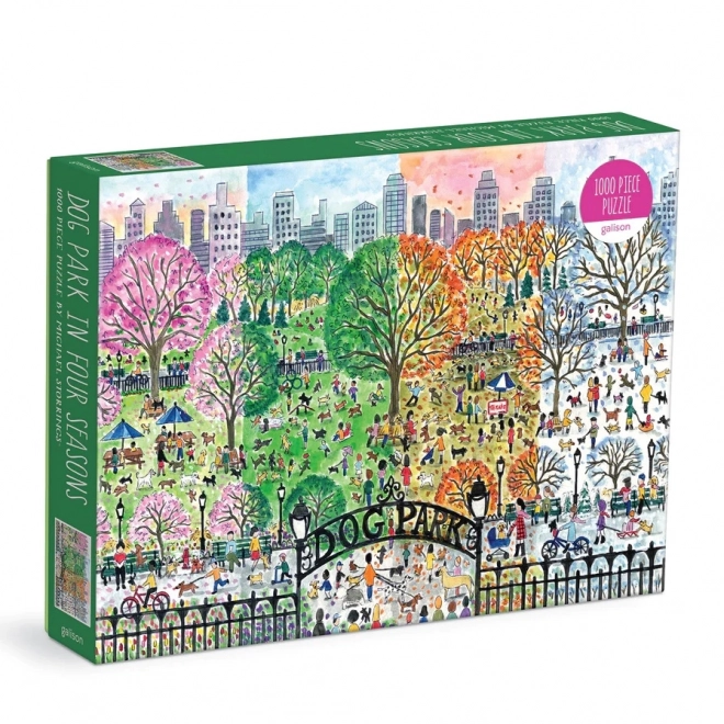 Évszakok a kutyaparkban puzzle 1000 darabos