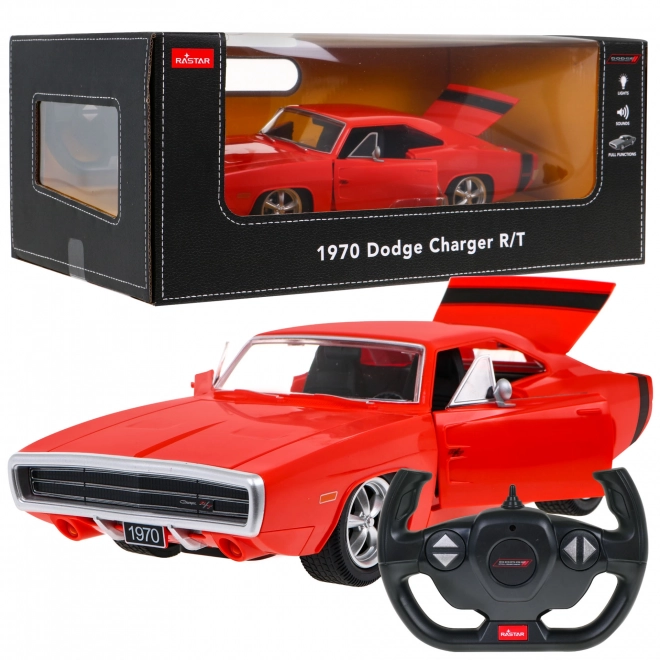 Dodge Charger R/T piros távirányítós autó 1:16 - RASTAR