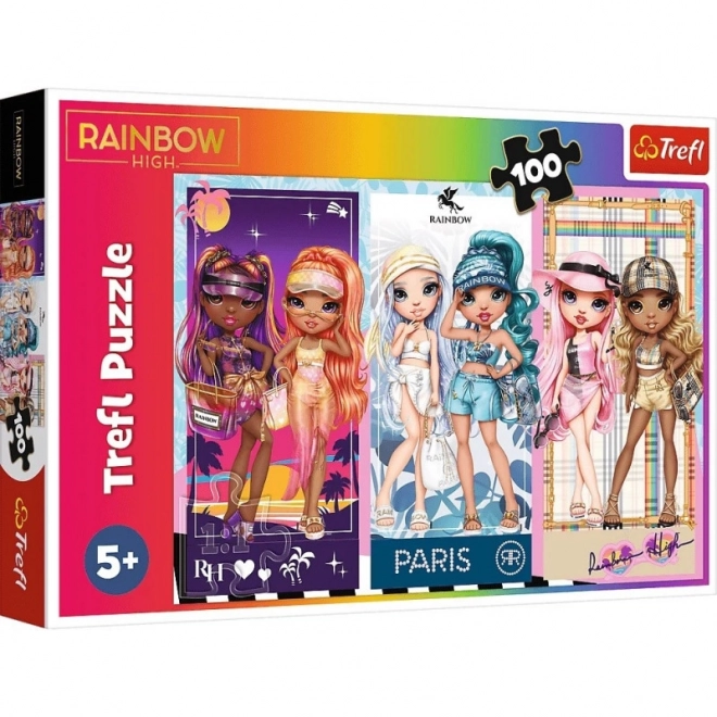 100 darabos Rainbow High szivárvány baba kirakó