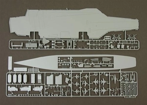 u.s.s. ronald reagan műanyag modell készlet