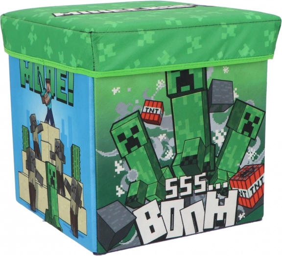 Összecsukható tárolódoboz és puff COZY NOXXIEZ Minecraft