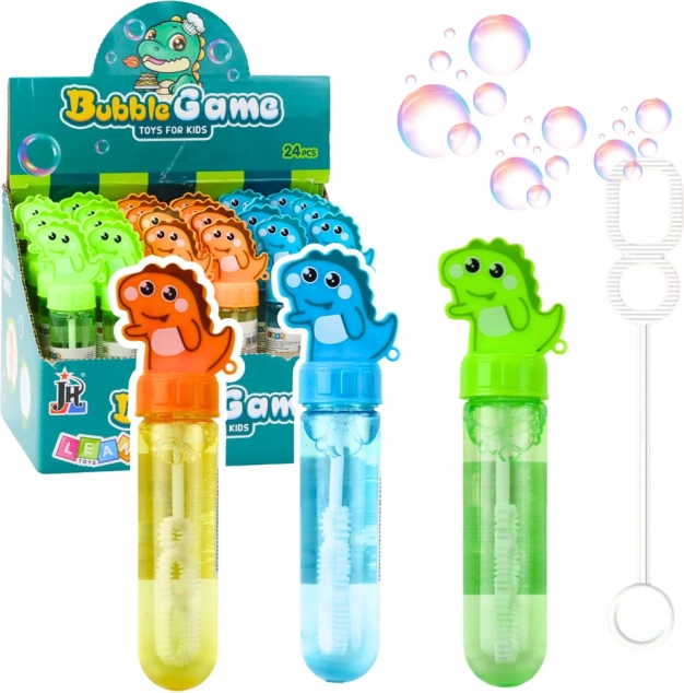 Buborékfúvó Dínó Három Lyukkal Színkeverés 30ml