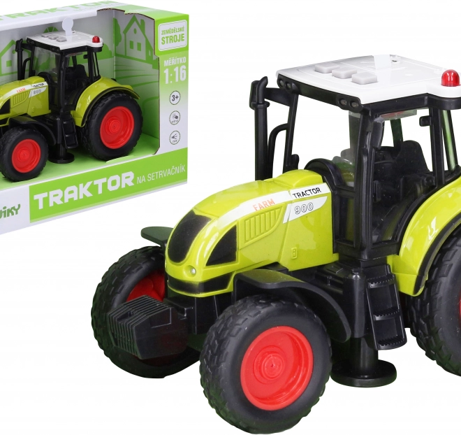 Traktor lendkerékkel fény- és hanghatásokkal 18 cm