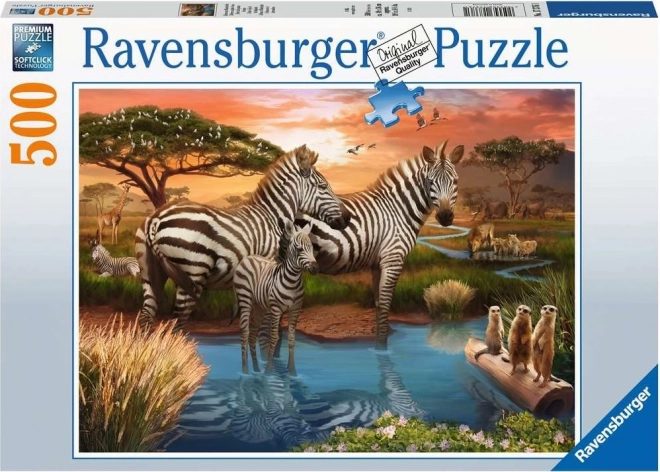 Ravensburger zebra puzzle 500 darabos