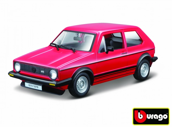 Bburago 1:24 Volkswagen Golf MK1 GTI piros modellautó