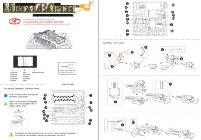 Metal Earth Tank Či-ha 3D puzzle