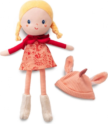 Levehető sapka fülecskékkel és szarvval