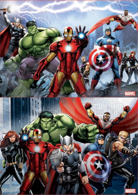 Avengers - Sjednocení puzzle készlet 2x100 darabos