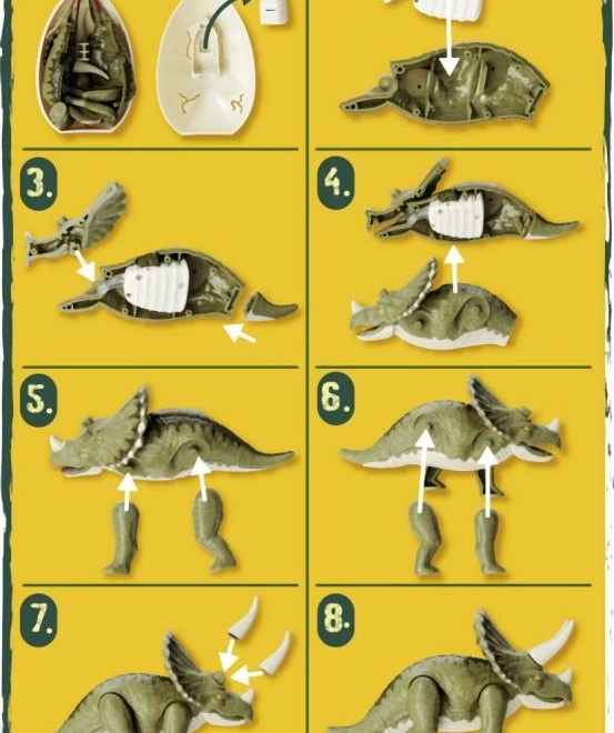 Világító dinoszaurusz figura tojásban