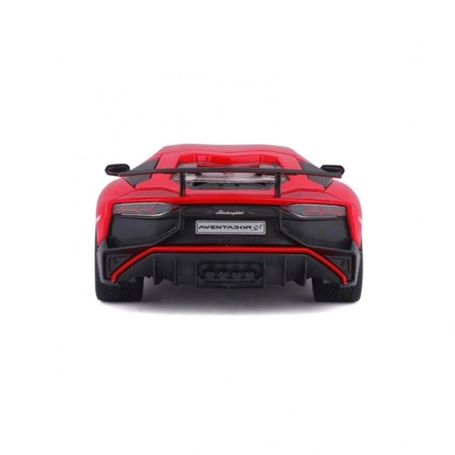 Bburago 1:24 Lamborghini Aventador LP 750-4 SV piros modellautó