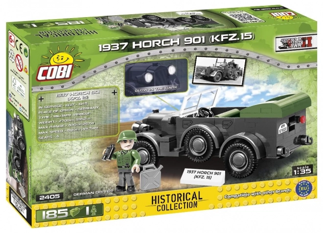 Cobi II. világháborús Horch 901 terepjáró modell