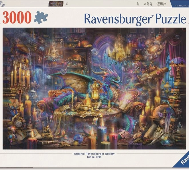 Puzzle Varázslatos könyvtár 3000 darab Ravensburgertől