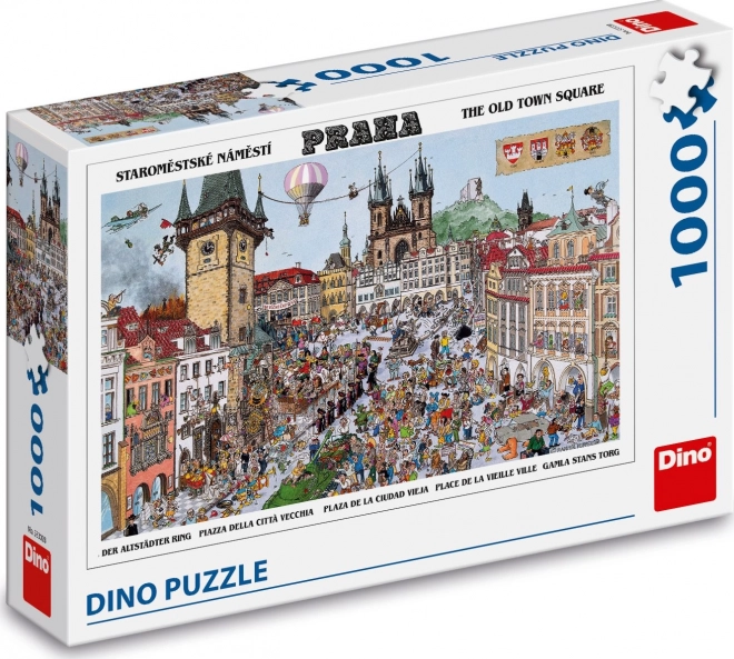 Dino puzzle staroměstské náměstí 1000 darabos