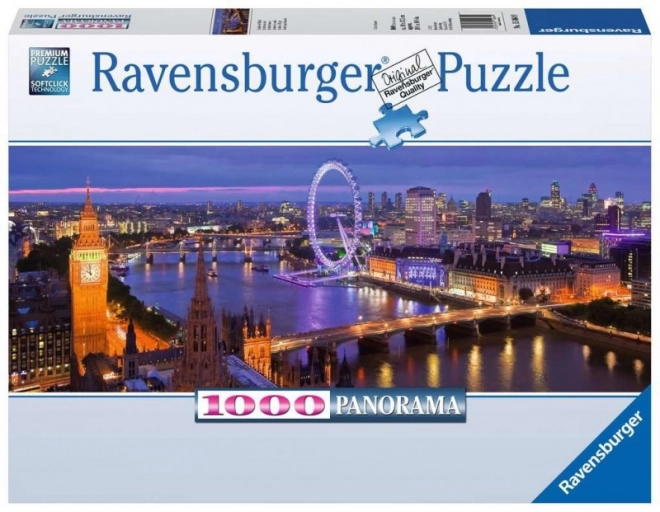 Ravensburger puzzle 1000 darabos panoráma - London éjszaka