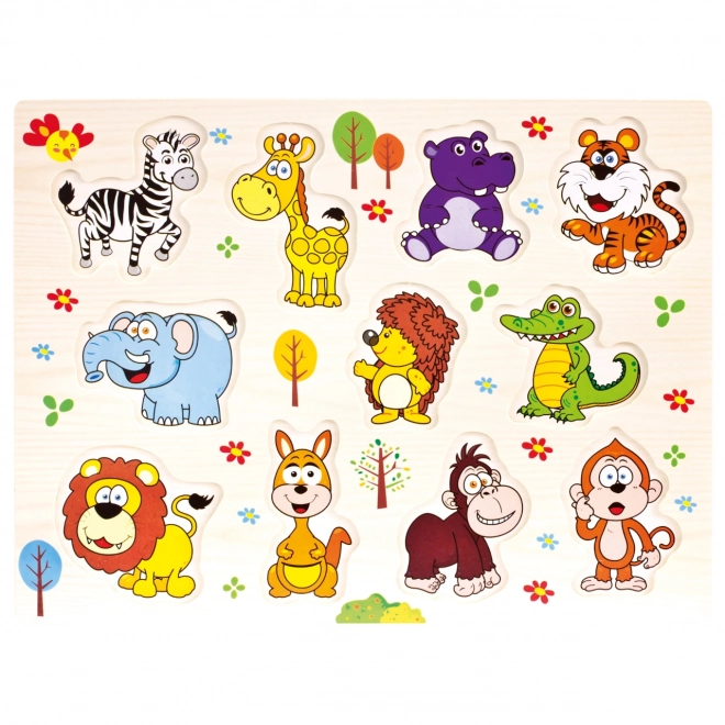 Bino Fa puzzle Szafari 11 darabos