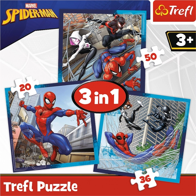 Pókember és barátai 3 az 1-ben puzzle