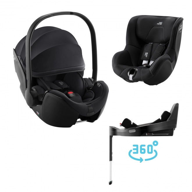 Babahordozó szett BABY-SAFE PRO + VARIO BASE 5Z + DUALFIX 5Z autósülés, Galaxy Black