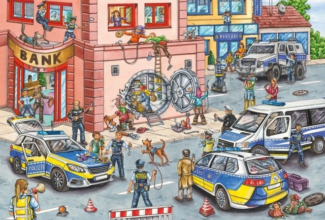 Policie akcióban puzzle 100 darab