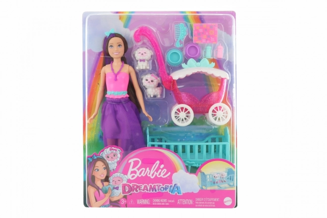 Barbie Dreamtopia babyszitter játék készlet