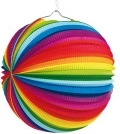 Szivárvány lampion 25 cm