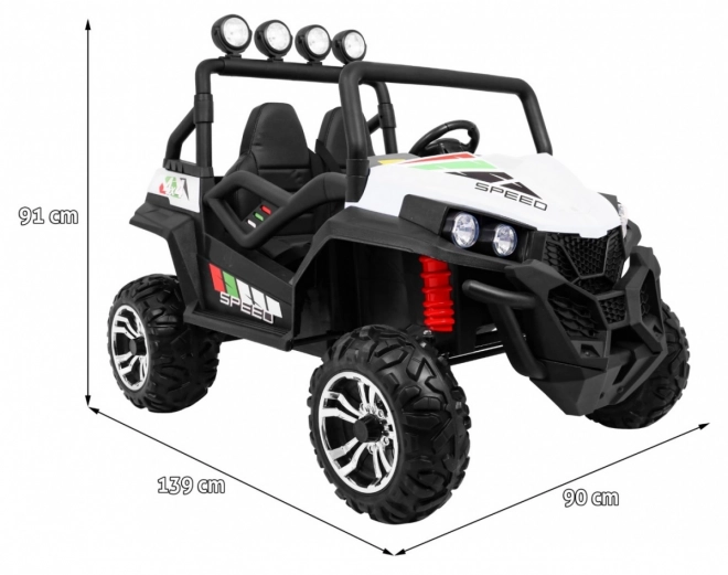 Gyermek elektromos autó 4x4 távirányítóval és MP3