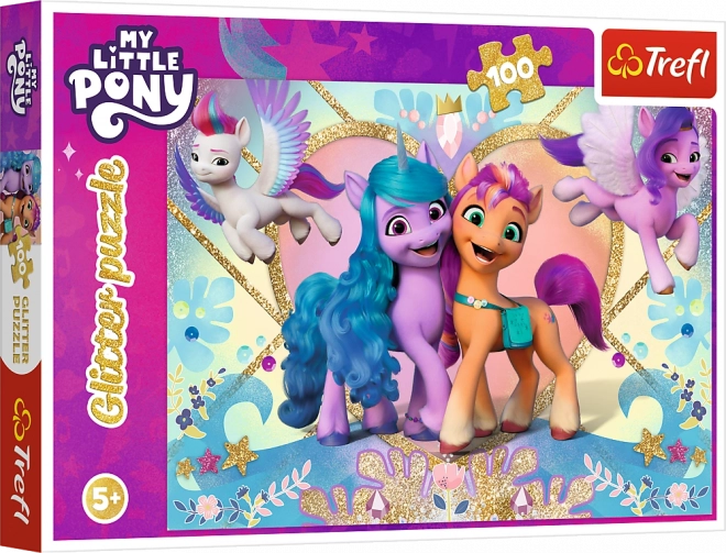 My Little Pony csillogó puzzle 100 darabos