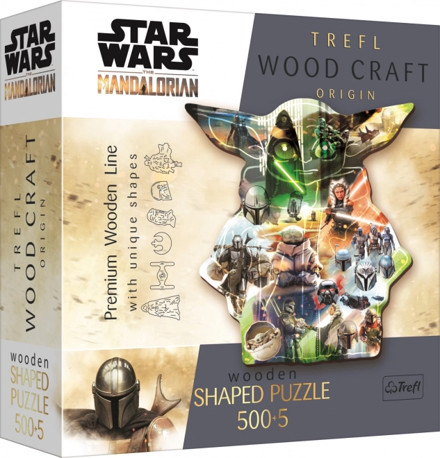 Star Wars Mandalorian Grogu rejtély fa puzzle