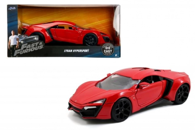 lykan hypersport gyors és dühös autómodell 1:24