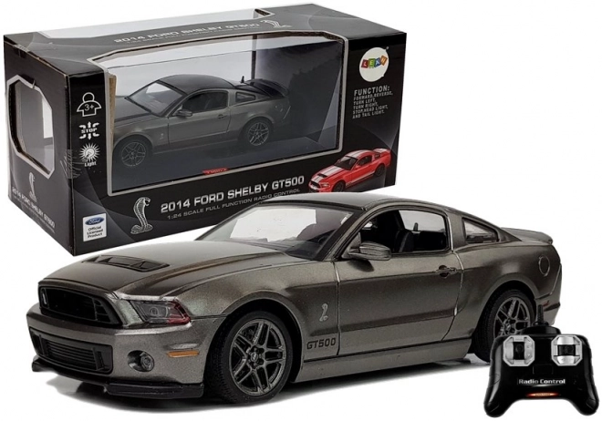 Távirányítós Ford Shelby GT500 autó ezüst színben