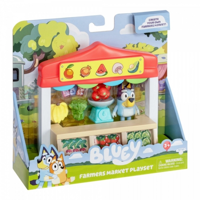 Bluey mini figurák - Élelmiszerbolt készlet