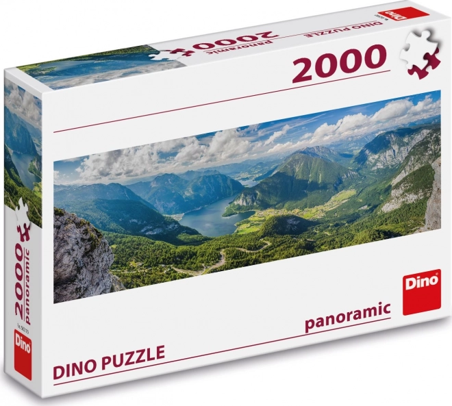 Dino panoráma puzzle alpesi kilátás 2000 darabos