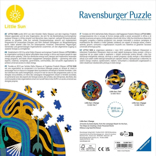 Ravensburger kerek puzzle Little Sun