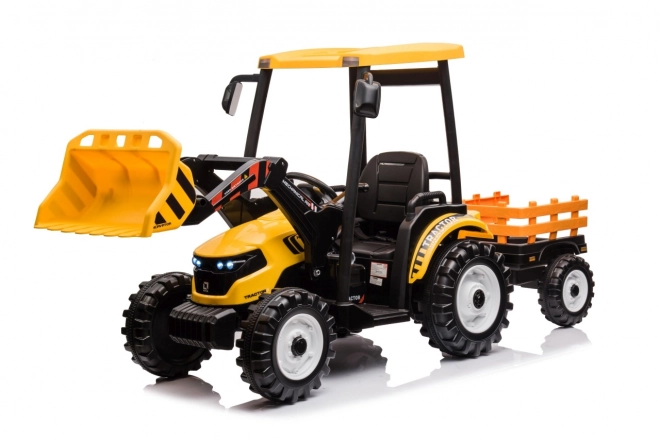 Gyerek traktor sárga pótkocsival