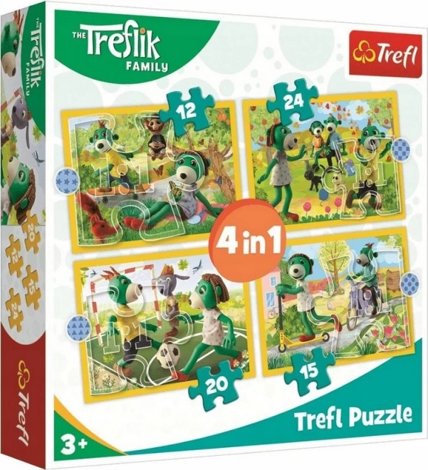 Trefl Treflikok közös játékai 4 az 1-ben puzzle