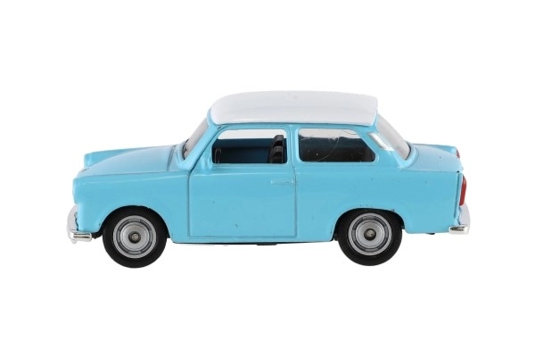 Stílusos Trabant Autó 1:60 Fém 7cm - Szabadonfutó