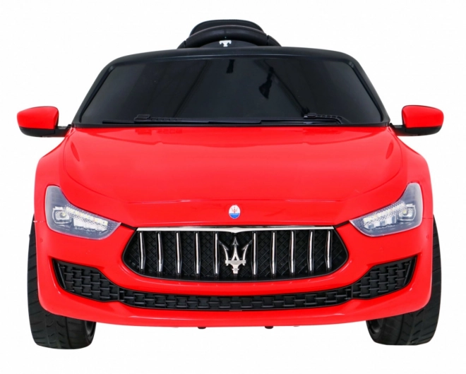Maserati Ghibli akkumulátoros gyermekautó piros + Távirányító + Lassú indítás + EVA + MP3 USB + LED világítás
