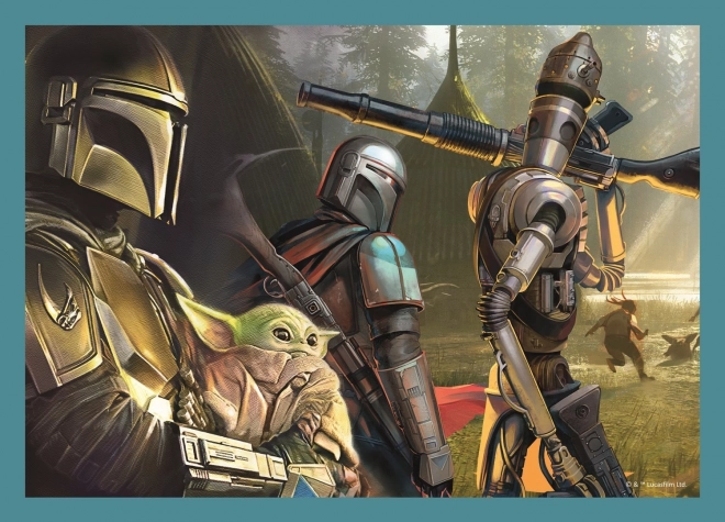 Star Wars: Mandalorian 4 az 1-ben kirakós - több nehézségi szinttel